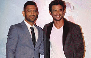 When Sushant had fan moment with Dhoni