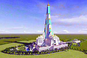People of all faiths working under one roof for tallest temple