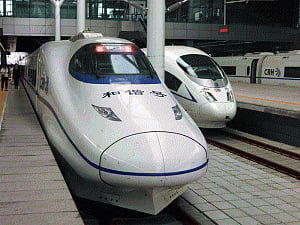 China's high-speed train maker launches operation in India