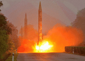 N Korea fires three ballistic missiles off east coast: Seoul