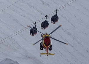 Tourists, trapped in Mont Blanc cable car overnight, rescued