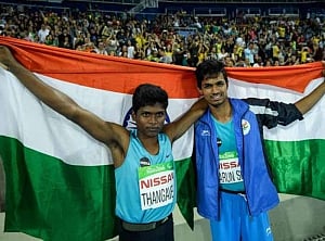 Thagavelu wins gold, Bhati bronze in Rio Paralympics