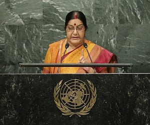 Abandon Kashmir dream, Sushma tells Pak