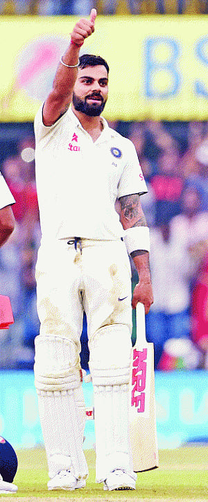 Kohli leads from front