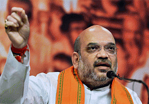 In Kanpur, Shah takes swipe at Akhilesh, attacks Mayawati