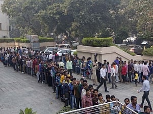Cash crunch: No respite from long queues at banks, ATMs