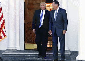 Arch-rivals Trump and Romney meet, discuss world affairs
