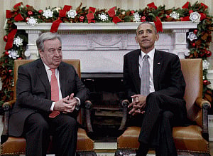 Obama meets UN Secretary-General-designate Antonio Guterres