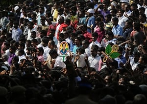 Jayalalithaa's last journey begins