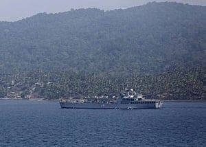 Navy sends ships to rescue 800 tourists from an Andaman Island