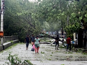 Storm-battered Chennai limps back to normalcy, flights resume