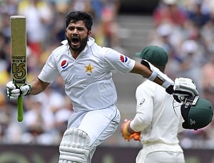 Azhar hits 205 for Pakistan before Aussies make solid start