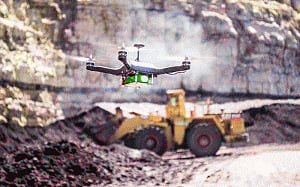 Bringing drones to mining
