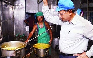 Unhealthy food on tracks
