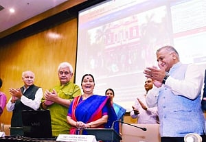 Not in Prez race: Sushma