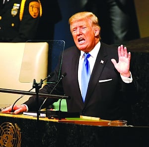 Trump's war doctrine debuts at UN