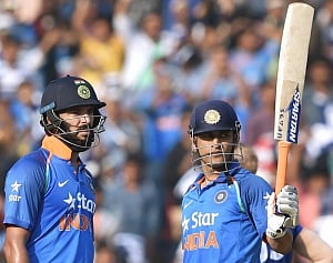 Yesterday Once More: Dhoni, Yuvi tons fire India to 381/6