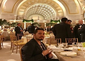 Mika Singh attends Trump's pre-inaugural dinner