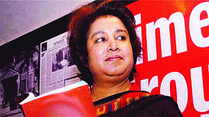 Impromptu Taslima bats for civil code