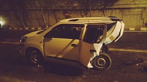 Uber driver dies as BMW car rams into cab