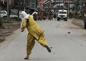 Women stone-pelters latest terror shield