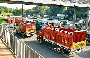 Runaway trucker falls from frying pan into fire