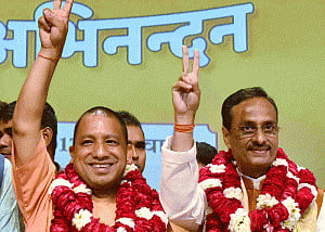 Yogi Adityanath takes oath as UP's 21st CM