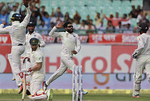 Debutant Kuldeep takes 4, Australia all-out for 300 on Day 1