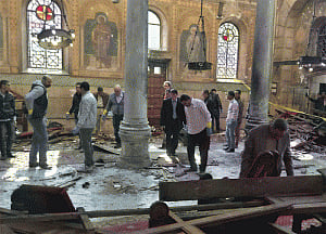 21 killed, 40 injured in Egypt church bombing