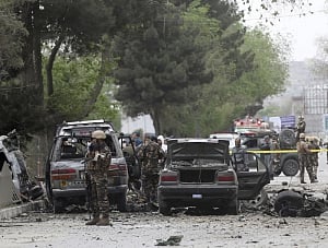 Powerful blast targets NATO convoy in Kabul, 8 killed