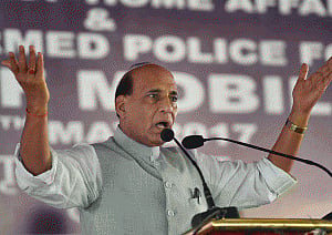 NDA govt will find permanent solution to Kashmir issue:Rajnath