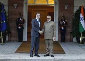 Modi arrives in Spain on second leg of four-nation tour