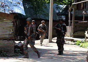 Suicide attack foiled on CRPF camp, four militants killed