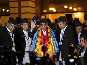 Deuba sworn in as Nepal PM, forms small Cabinet