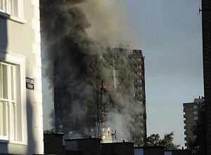 Huge fire engulfs london tower block, 30 people injured