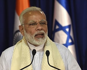 Modi meets 26/11 child survivor in Israel