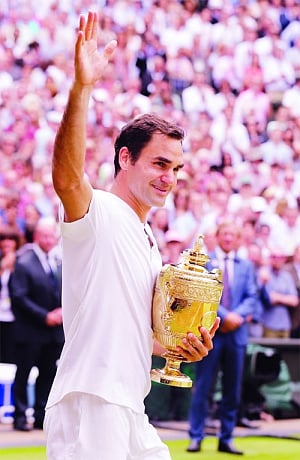 Federer in 8th heaven