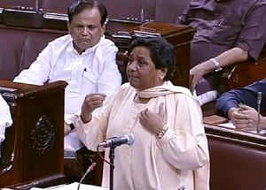 Amid Oppn protests, angry Mayawati says she'll quit RS