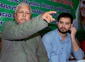 lalu rules out Tejaswi's resignation, blames BJP