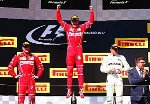 Vettel overcomes steering issues to win Hungarian GP