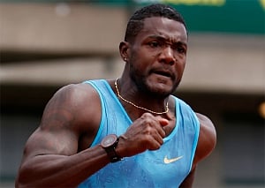 Gatlin dashes Bolt's farewell 100m title dream
