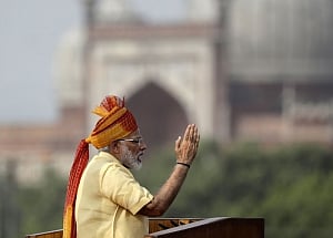 Modi keeps his promise, delivers his shortest I-Day speech