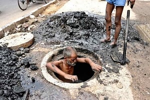 Manual scavengers' death shames Delhi