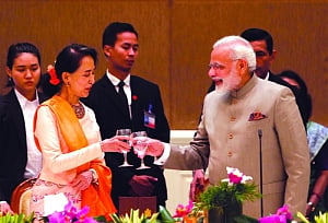 Rohingyas, infra on PM's agenda for talks with Suu