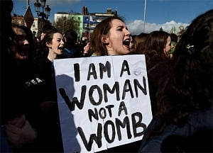 Thousands protest against Ireland's abortion ban