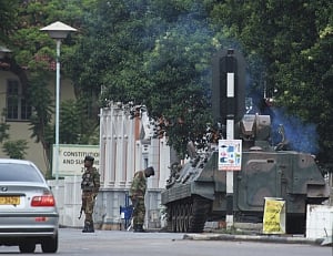 Zimbabwe Army takes control of state broadcaster, denies coup