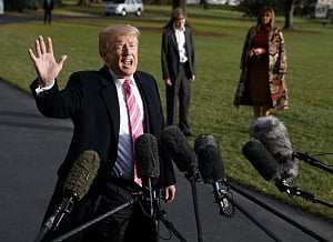Trump pardons Thanksgiving turkeys Drumstick and Wishbone