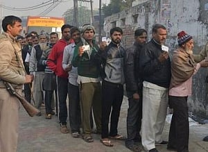 UP civil polls: Rajnath Singh, Dinesh Sharma cast votes in 2nd phase
