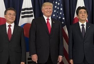 Trump, Abe and Moon discuss NKorea missile launch: WH