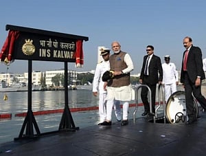 PM commissions submarine Kalvari; says will boost Navy's might